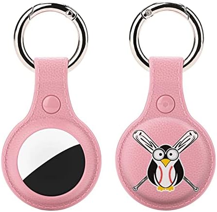 פינגווין בייסבול מחזיק עבור מפתח טבעת מגן מקרה כיסוי איתור תג עבור ארנק מטען חיות מחמד