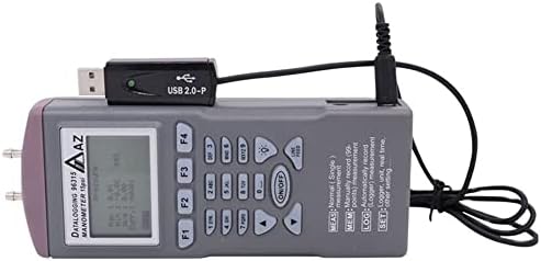 AZ96315 מקליט מנומטר דיגיטלי לחץ דיגיטלי מדומטר לוגר נתונים 15 PSI