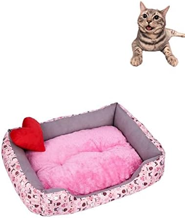 עצמי התחממות חתול מיטה-חורף קטיפה רך כלבים חתול מיטה עם כרית מחצלת 6 עבור קטן בינוני חתלתול כלב