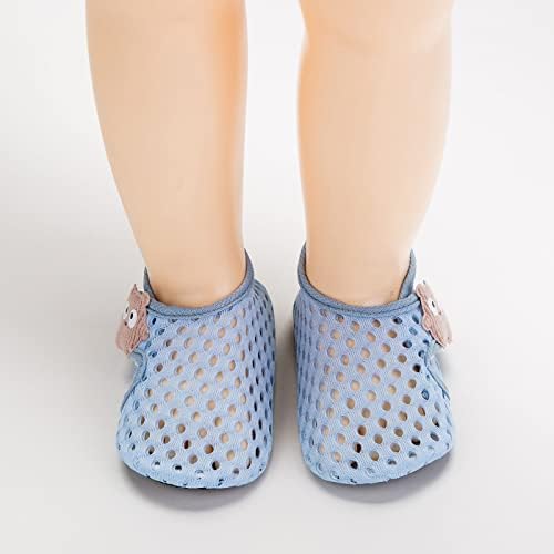 תינוק בנות נעלי בעלי החיים ילדים בני גרביים יחפים נעלי גרבי החלקה בנות רצפת קריקטורה דפוס רשת תינוק שמלת נעליים