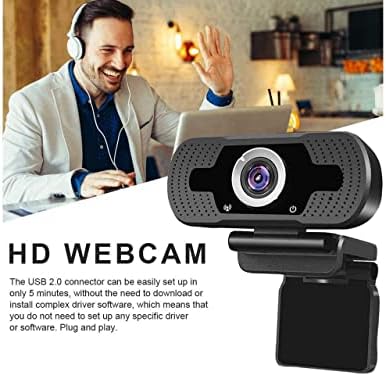 מצלמת רשת SGFJCHY HD עם מיקרופון 1080p מצלמת אינטרנט של 110 מעלות FOV מצלמת מחשב USB עבור ZOOM/Skype/צוותים