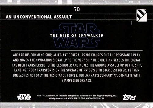 2020 Topps מלחמת הכוכבים עלייה של Skywalker Series 270 כרטיס מסחר תקיפה לא שגרתי