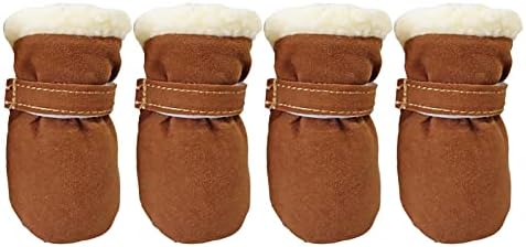 בגדי כלבים קטנים של Honprad בנים חיות מחמד אטום רוח פלוס מחמד שלג מגפיים עם סוליות רכות נעליים