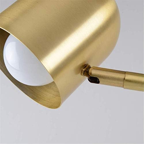 מנורות רצפה של ניאוצי, אור מודרני לאמנות מתכווננת ציפוי זווית פליז בסיס פליז מנורה עמידה 1.7 מ 'עם מתג כף