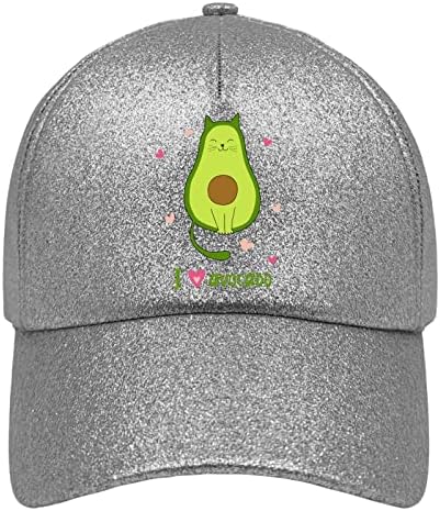 כובעי בייסבול אני אוהב אבוקדו אבוקדו מצחיק אבא אבא לכובע כובעים מגניבים קצף נצנצים למתנה