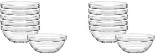 זכוכית דוראלקס תוצרת צרפת ליס קערה שקופה בגודל 6-3 / 4 אינץ', סט של 6