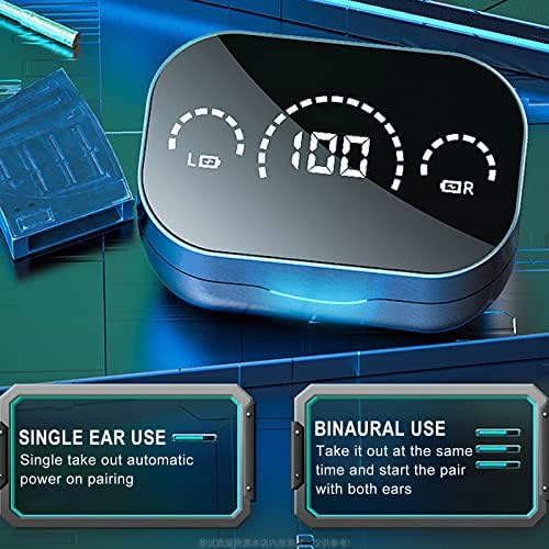 S320 אוזניות Bluetooth אוזניות אלחוטיות באוזן אטמי אוזניים ספורטיביים עם עיצוב מראה LED תצוגה חכמה