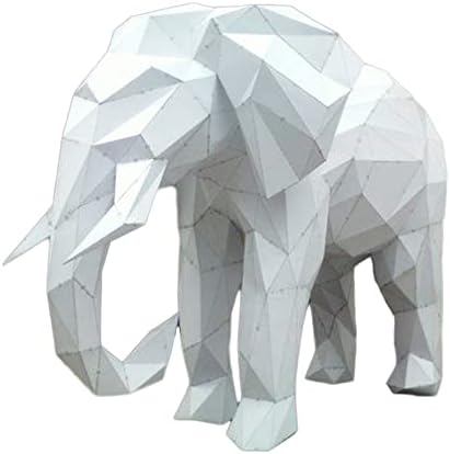 דוגמנות פילים של WLL-DP מודל נייר גיאומטרי מודל יצירתי קישוט ביתי גביע נייר תלת מימד פסל נייר פסל אוריגמי מלאכת