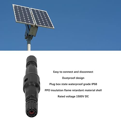 Spyminnpoo pv נתיך 1500 וולט, מחבר אטום למים DC IP68 ציפוי פח נחושת PPO נתיך פוטו -וולטאי לציוד כוח סולארי