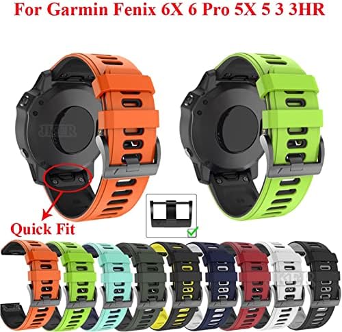 Bkuane Silicone Watchband for Garmin fenix fenix 7x fenix 7 צפה מהדורה מהירה מהירה