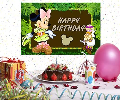 ירוק פראי רקע עבור יום הולדת ספקי צד 5 על 3 רגל מיקי ספארי תמונה רקעים מיני ספארי נושא תינוק