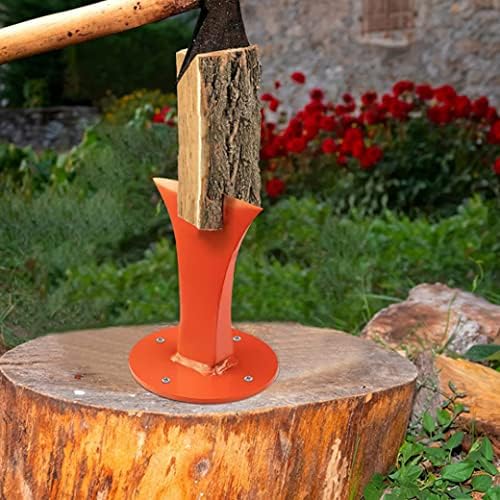 Kuyyfds Garden Machetes, Splitter Wood Wedge Wedge Log Splitter מפצל כבד מפצל לאח תנור עץ כתום