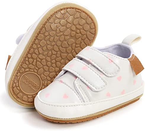 נעלי תינוק נעליים נעליים פעוט נעלי הליכה נגד החלקה על סולית רכה עור תינוקות תינוק נעלי ספורט נעליים