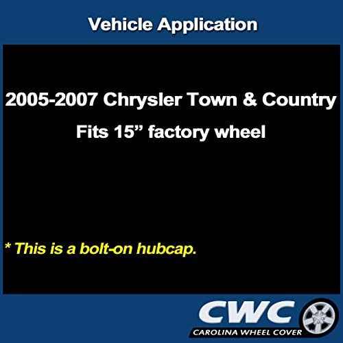 החלפת HubCap לעיר ומדינה קרייזלר 2005-2007 - Recon מקצועי כמו חדש - כיסוי גלגלים בגודל 15 אינץ ' - 8020