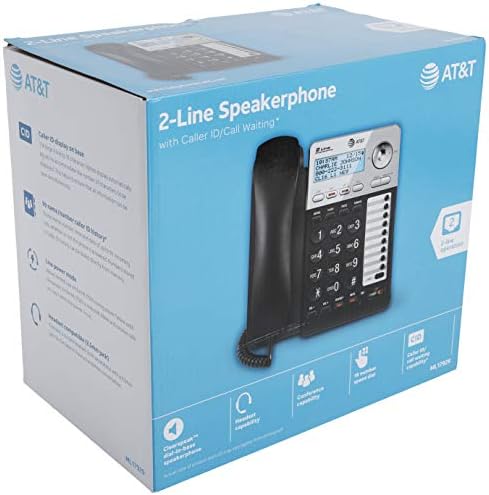 AT & T ML17929 טלפון כבל דו-קו, שחור
