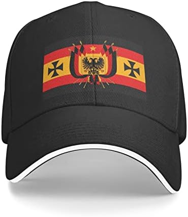 דגל גרמני עם נשר גרמני מבוגרים כובע בייסבול נשים סנאפבק כובע מתכוונן כובע סנאפבק