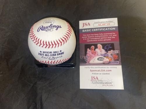 Ozzie Albies חתום רשמי 2021 MLB All Star Baseball Atlanta Braves JSA - חתימות בייסבול