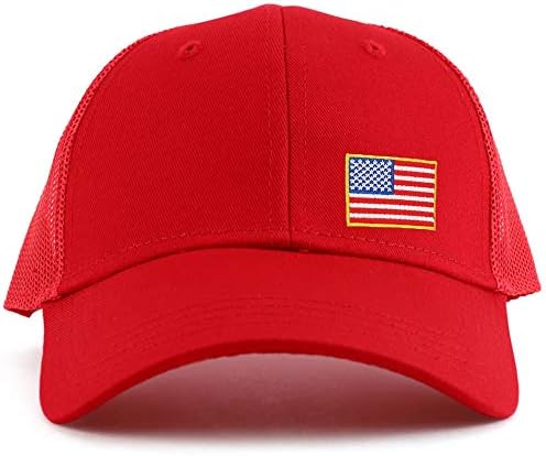 CRAMILCREW צד קטן צהוב דגל אמריקה דגל נוער בגודל 6 כובע משאיות פאנל