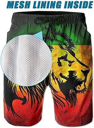 יבש ג ' מייקה האריה דגל גברים בגד ים לגלוש לוח מכנסיים קצרים חוף צפצף ספורט