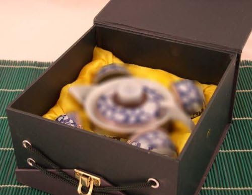 תה חרסינה מעודן 5 יח 'מוגדר בקופסת מתנה לצבע יפה