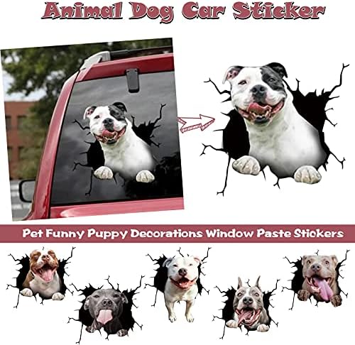 נייל פרפרים כלב מדבקות גור מדבקת קישוטי רכב להדביק חלון בעלי החיים חיות מחמד קיר מדבקת זכוכית חלון