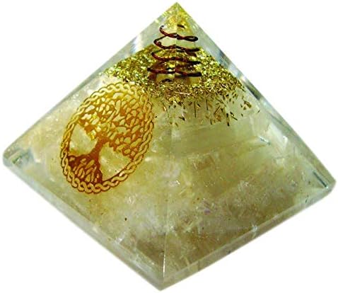 Sharvgun Selenite Gemstone Pyramid Pyramid of Life Reiki Chakra ריפוי אנרגיה מדיטציה