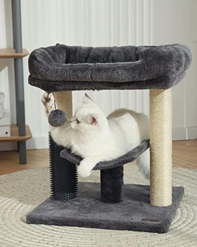 חישוקי חתול עץ מגדל,חתול גרוד לחתולים מקורה, שמציעה עם סופר מפנק מוט,חתול עצמי מספרת ואינטראקטיבי