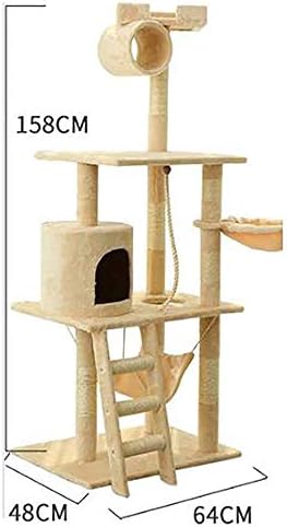 דירות חתולים עץ חתול קן עטוף לחלוטין עמוד סיסל חיות מחמד אספקת חתול צעצוע חתול מסגרת טיפוס חתול