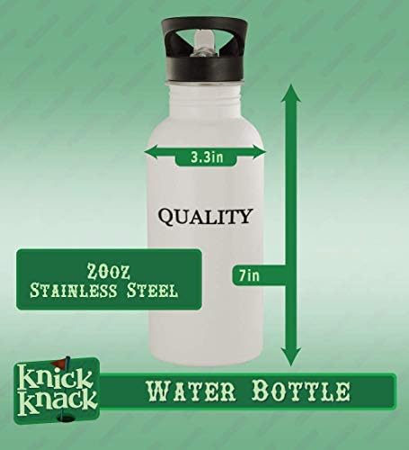 מתנות Knick Knack מודפסות בהתאמה אישית 20oz בקבוק מים נירוסטה CP07, לבן