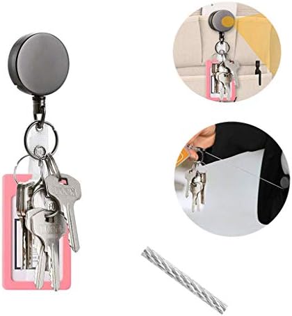מפתח טלסקופי Finder מחזיק מפתח חוט חבל נשלף חבל Gadge EDC טבעת אבוד אחסון טקסטיל ביתי מתחת למגירות