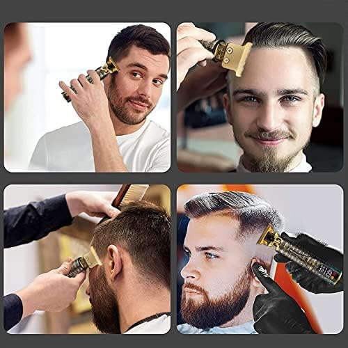נוצרים נוצץ שיער לגברים, T9 שיער חשמלי גוזם שיער גוזם לגברים נטען מכונת חיתוך שיער נטען לחשמל.