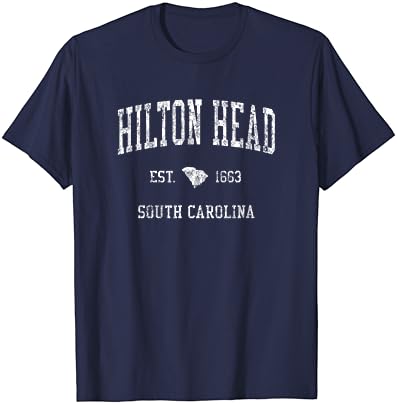 הילטון הד דרום קרוליינה SC חולצת וינטג 'עיצוב ספורט