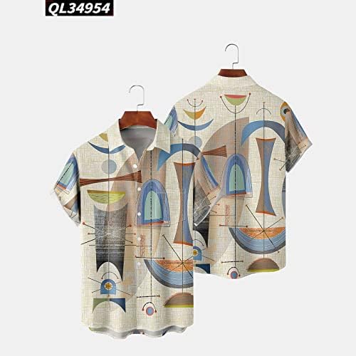 חולצות טי קיץ Mens 2023 3D דפוס ציור חולצה פרחונית גברים נשים פניות צווארון וינטג 'חולצות גברים