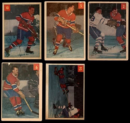 1954-55 Parkhurst Montreal Canadiens צוות SET MONTREAL CANADIENS EX/MT+ Canadiens