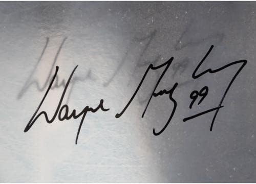 וויין גרצקי אדמונטון אוילרס חתימה 30.5 x 18.5 נהדר מהתצוגה האקרילית - סיפון עליון - חתימות