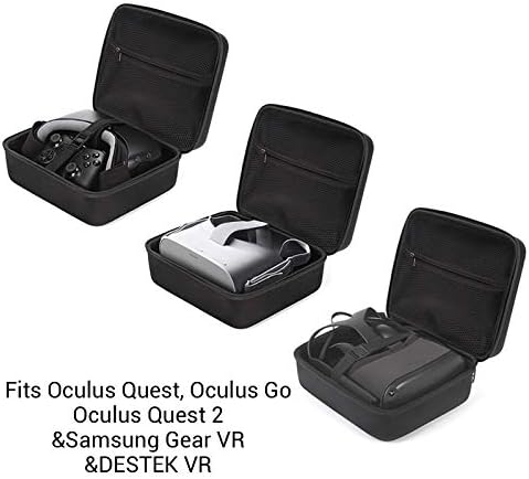 מקרה נשיאה של Destek VR עבור Oculus Quest 2/Samsung Gear, אוזניות VR מארז נסיעות קשה, מציאות מדומה VR Controller