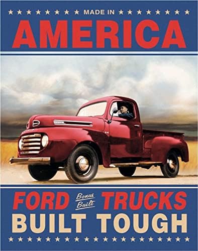 נואש מפעלים פורד משאיות-100 שנים פח סימן-נוסטלגי בציר מתכת קיר תפאורה-תוצרת ארהב