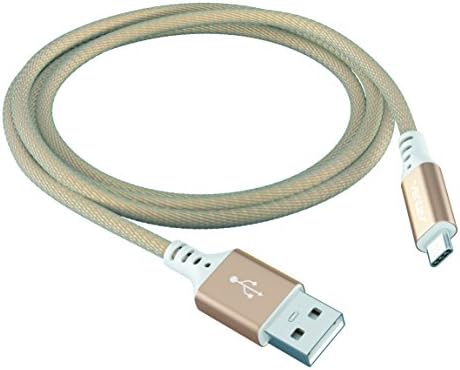 כבל סגסוגת Ventev Charseync, USB סוג A-C, 4ft, זהב