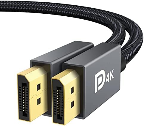 IVANKY VESA מוסמך DP לכבל DP 6.6ft + מיני HDMI לכבל HDMI 6ft