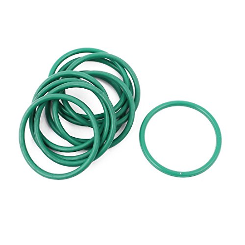 FlyShop 10 PCS ירוק FKM Nitrile Ring Teating Tings O אטם טבעת 3.35 OD 2.95 ID 0.2 רוחב