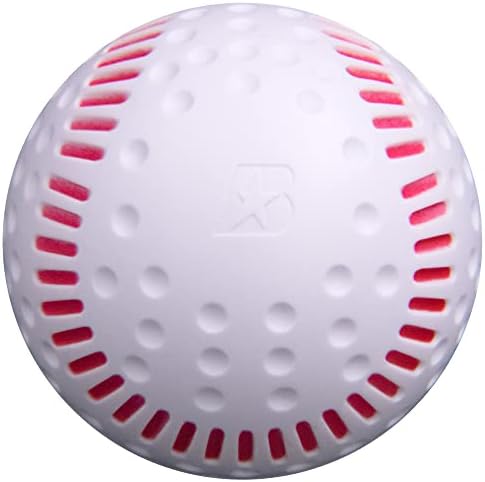כדורי בייסבול מעוטרים לבנים עם תפרים אדומים