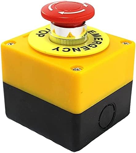 ציוד Makee מעלית מעלית חירום עצירת חירום פטריות כפתור כפתור תיבת מתג אטום אטום למים לא+NC DPST AC660V/10A