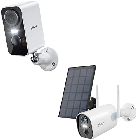 מצלמות אבטחה של IEGEEK אלחוטיות חיצוניות, 2K 3K 3MP המופעל על סוללה WIFI מצלמת אבטחה ומצלמות סולאריות