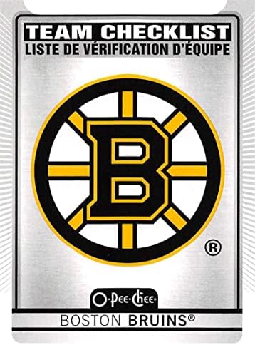 2021-22 O-PEE-CHEE 553 BOSTON BRUINS BOSTON BRUINS NHL HOCKEY כרטיס מסחר