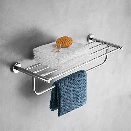 מסילות מגבות של Fazrpip, מחזיק מגבת רכוב על קיר מגבת אמבטיה, מתלה מגבת חומרת אמבטיה, מחזיק מגבת, אגרוף ציפורניים