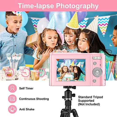 מצלמה דיגיטלית לילדים בני נוער, מצלמת ילדים 1080 פי 48 מגה פיקסל עם כרטיס 32 ג 'יגה-בייט, מצלמה דיגיטלית לילדים
