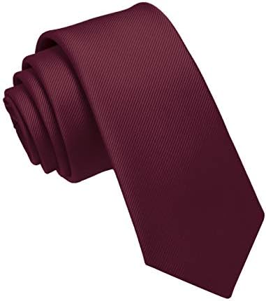 2.4 מוצק צבע סקיני עניבה רזה עניבה לגברים