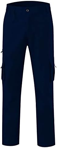 מכנסי מטען לגברים רזים מתאימים מכנסי עבודה מזדמנים מכנסיים טקטיים חיצוניים מכנסיים רצים מטיילים עם