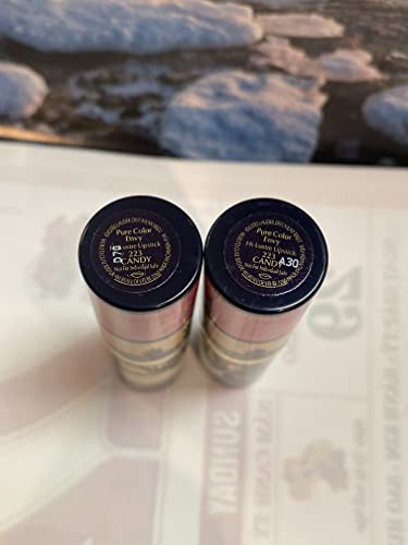 חבילת אסתי לאודר של 2 איקס צבע טהור קנאה שפתון היי-זוהר 223 סוכריות, 0.12 אונקיות כל גודל מדגם ללא