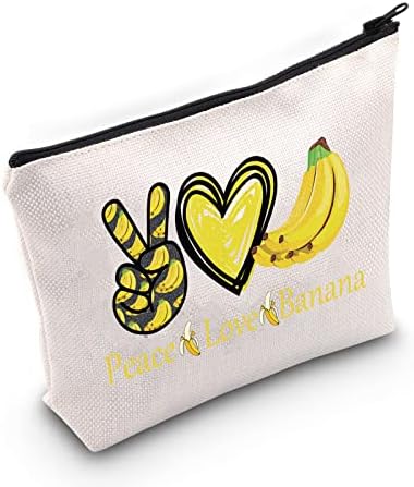 מצחיק בננה קוסמטי איפור תיק בננה מאהב מתנת שלום אהבת בננה איפור רוכסן פאוץ תיק פירות מאהב מתנה